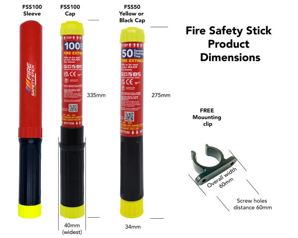 Fire Safety Stick clip